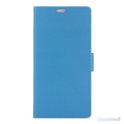 Apple iPhone 7 læderpungs-cover m/kortholder & standfunktion - Blå