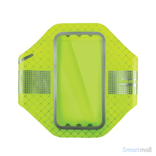 BASEUS løbearmbånd m/refleks til iPhone 7 Plus/6S Plus/Samsung S7 - Grøn