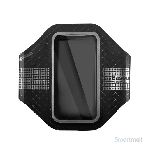 BASEUS ultra tyndt løbearmbånd m/refleks til iPhone 7-6S-6 - Sort