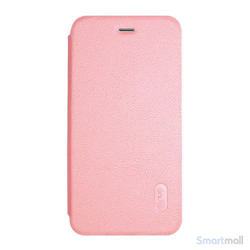 Lækkert lædercover fra LENUO til Apple iPhone 7 - Pink
